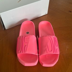 NEW Jordan Nola Slides Women's Size 10 Color Sunset Pulse